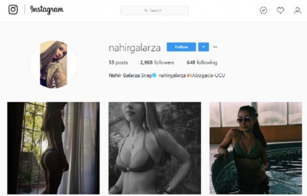 La cuenta de Nahir Galarza fue abierta pero faltan dos fotos