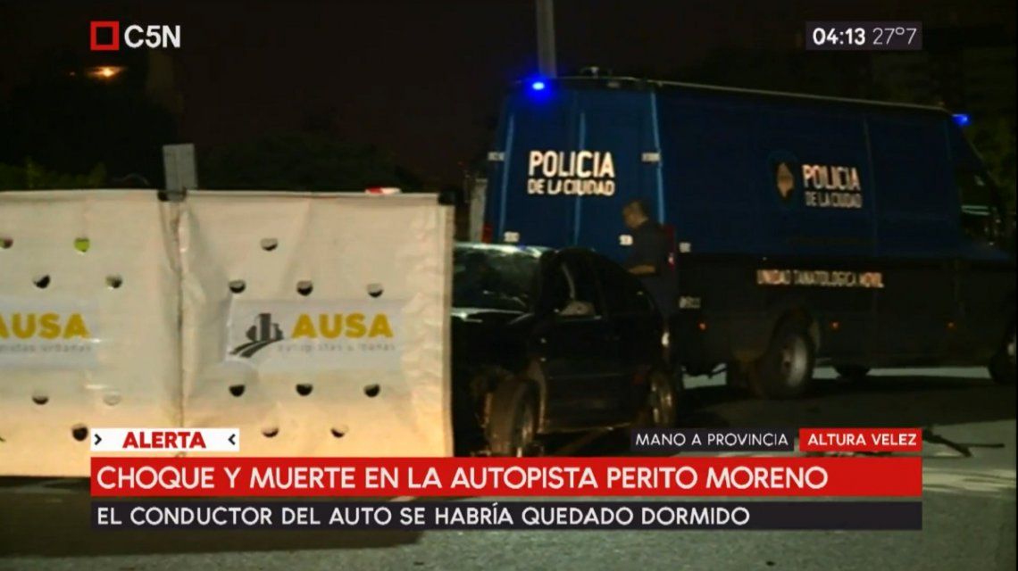 Accidente en Autopista Perito Moreno