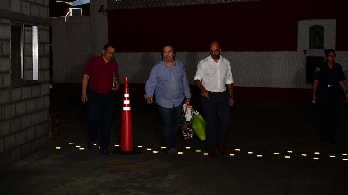 José María Núñez Carmona al salir de la sede de la Superintendencia de la Policía Federal.