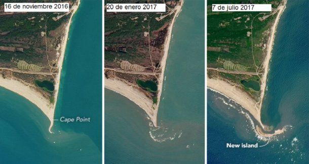 <p>La isla emergió en muy poco tiempo</p>