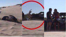 Costa del Este: tomaban sol en los médanos y casi los matan los que corrían una picada Costa del Este: tomaban sol en los médanos y casi los matan los que corrían una picada