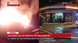 Incendio en San Martín Incendio en San Martín