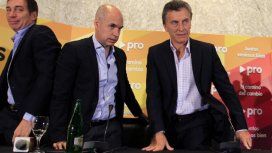 Santilli, Rodríguez Larreta y Macri. Santilli, Rodríguez Larreta y Macri.