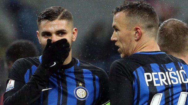 Icardi discutió con Perisic  - Crédito: @deportes33tv