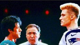 Rocky Balboa, de Filadelfia como los campeones, se dispone a vencer a un Iván Drago de los Patriots Rocky Balboa, de Filadelfia como los campeones, se dispone a vencer a un Iván Drago de los Patriots