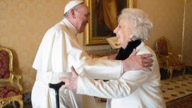 El papa Francisco recibió a Estela de Carlotto en el Vaticano - Crédito: Vatican Media El papa Francisco recibió a Estela de Carlotto en el Vaticano - Crédito: Vatican Media