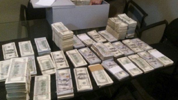 El dinero incautado a Marcelo Balcedo<br>