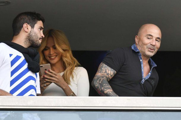 Victoria Lopyreva junto a Jorge Sampaoli<br>