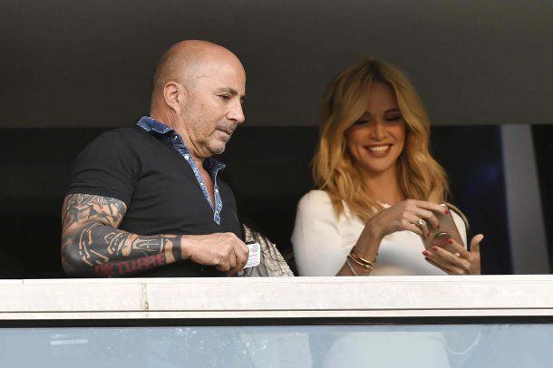 Victoria Lopyreva con Jorge Sampaoli<br>