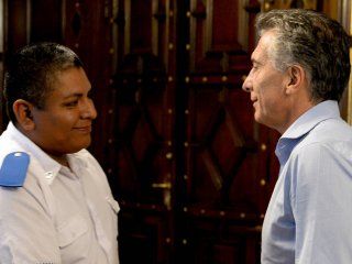 Chocobar fue recibido por el presidente Mauricio Macri Chocobar fue recibido por el presidente Mauricio Macri