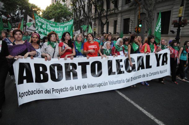 Una de las marchas en las que reclamaban por el aborto legal<br>