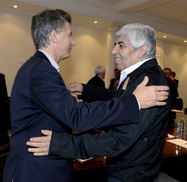 Mauricio Macri y Hugo Moyano