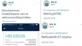 Estos extraños posteos aparecieron en el Twitter de AFA Estos extraños posteos aparecieron en el Twitter de AFA