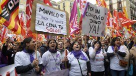 Miles de mujeres se manifestaron en Barcelona y otras ciudades de España Miles de mujeres se manifestaron en Barcelona y otras ciudades de España