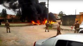 Se cayó un helicóptero robado para la fuga de un preso Se cayó un helicóptero robado para la fuga de un preso