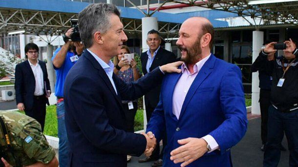Mauricio Macri y el gobernador <b>Gildo Insfran</b>