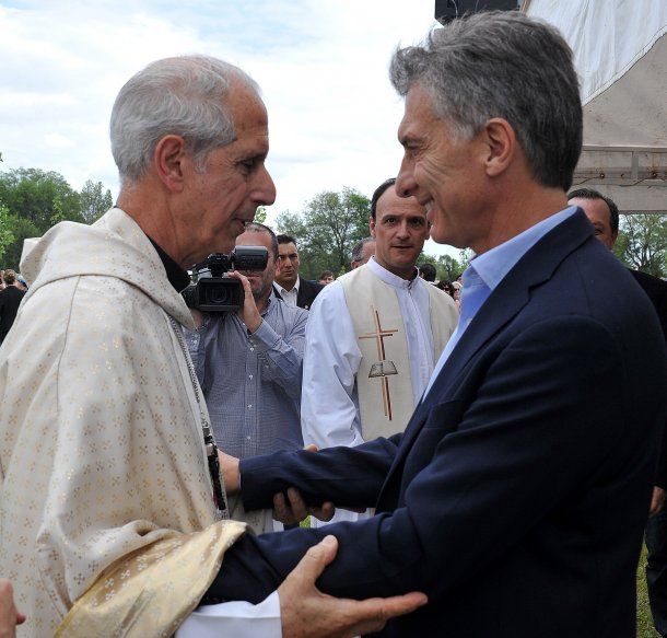 Mauricio Macri y el arzobispo Mario Poli
