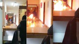 Hizo un incendio en la Municipalidad de Bariloche Hizo un incendio en la Municipalidad de Bariloche