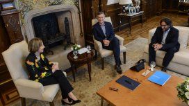Inés Weinberg de Roca junto con Macri, Inés Weinberg de Roca junto con Macri,