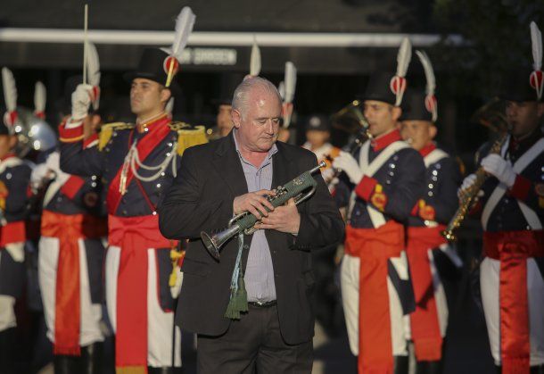 El Regimiento de Patricios los recibió en Ezeiza<br>