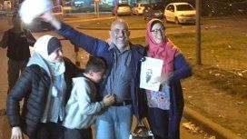 Jorge Yussuf Khalil con su familia al salir de prisión Jorge Yussuf Khalil con su familia al salir de prisión
