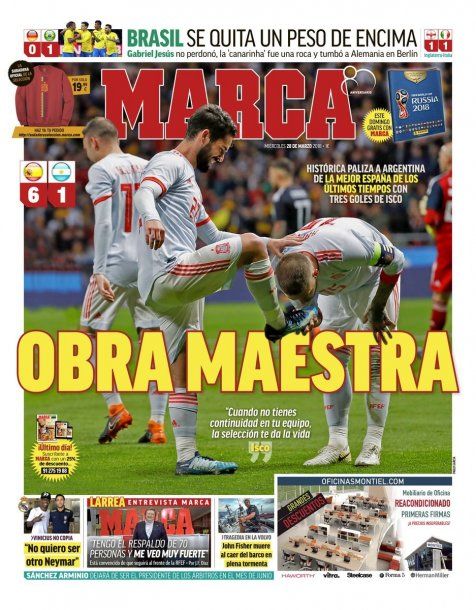 Marca es el más efusivo de los cuatro<br>