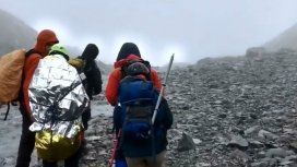 Los turistas fueron rescatados de una grieta en el Glaciar Vicinguerra Los turistas fueron rescatados de una grieta en el Glaciar Vicinguerra