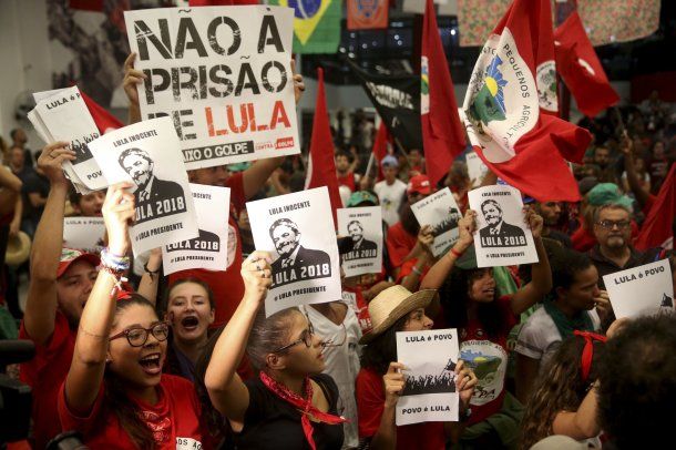 Partidarios de Lula se movilizaron por su candidatura<br>