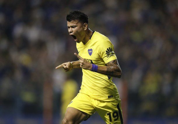 Gol de Walter Bou para Boca - Crédito: @BocaJrsOficial