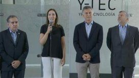 Lino Barañao, María Eugenia Vidal, Mauricio Macri y Juan José Aranguren Lino Barañao, María Eugenia Vidal, Mauricio Macri y Juan José Aranguren