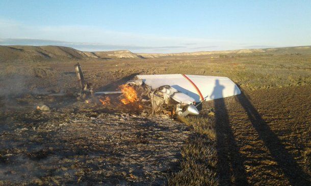 La avioneta caída en Península Valdés.