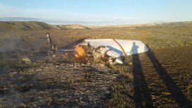 La avioneta caída en Península Valdés. La avioneta caída en Península Valdés.