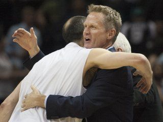 Steve Kerr con Manu Ginobili Steve Kerr con Manu Ginobili