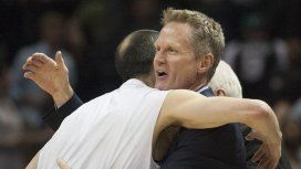 Steve Kerr con Manu Ginobili Steve Kerr con Manu Ginobili