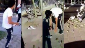 Escándalo en San Juan por el video de un grupo de estudiantes que maltratan a una paloma Escándalo en San Juan por el video de un grupo de estudiantes que maltratan a una paloma