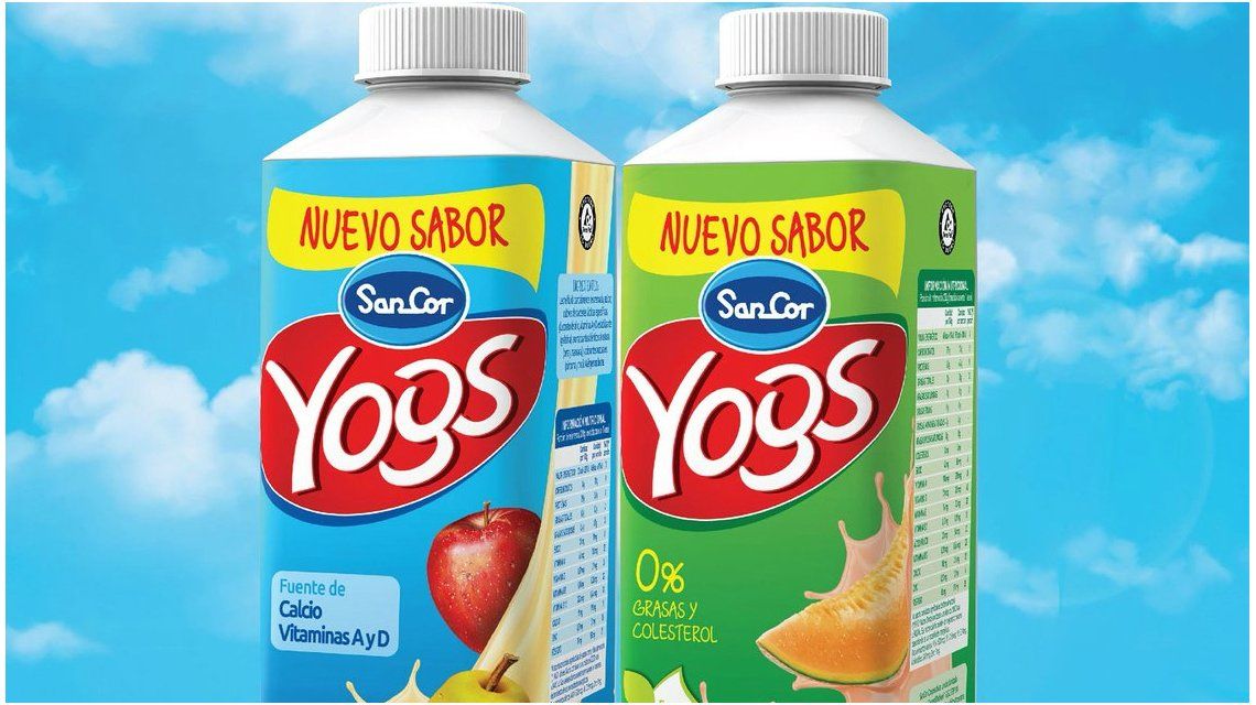 Ordenan retiran del mercado lotes del yogur Sancor Yogs descremado