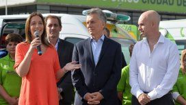 María Eugenia Vidal, Mauricio Macri y Horacio Rodríguez Larreta María Eugenia Vidal, Mauricio Macri y Horacio Rodríguez Larreta