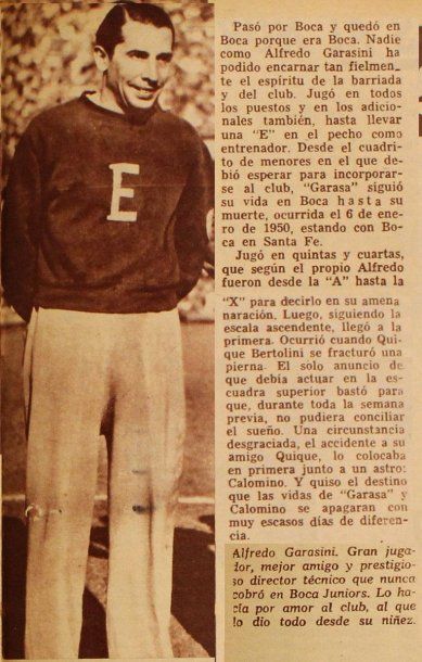 Alfredo Garasini, el otro bicampeón como DT y jugador<br>