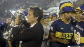 Guillermo Barros Schelotto festejando el bicampeonato Guillermo Barros Schelotto festejando el bicampeonato