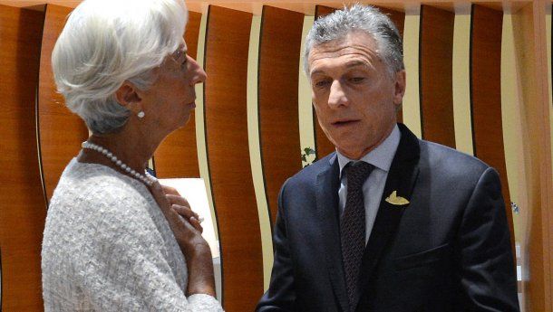 Christine Lagarde y Mauricio Macri