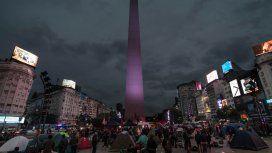 Se levantó el acampe de organizaciones sociales en el Obelisco Se levantó el acampe de organizaciones sociales en el Obelisco