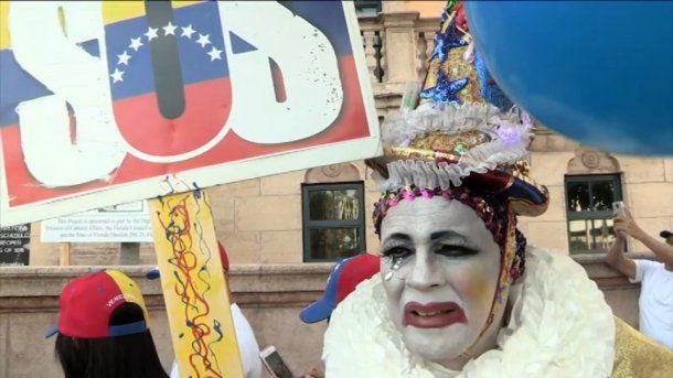 <p>Protestas de venezolanos en Miami</p>