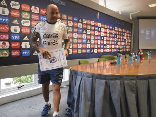 Jorge Sampaoli en el Predio de AFA Jorge Sampaoli en el Predio de AFA