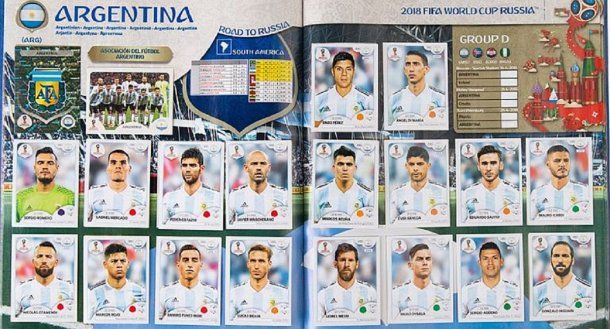 El álbum del Mundial con los jugadores de la Selección