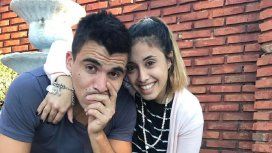 Marcos Acuña con su mujer Julia Marcos Acuña con su mujer Julia