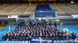 Los empleados de Boca festejaron tanto como los jugadores. Los empleados de Boca festejaron tanto como los jugadores.