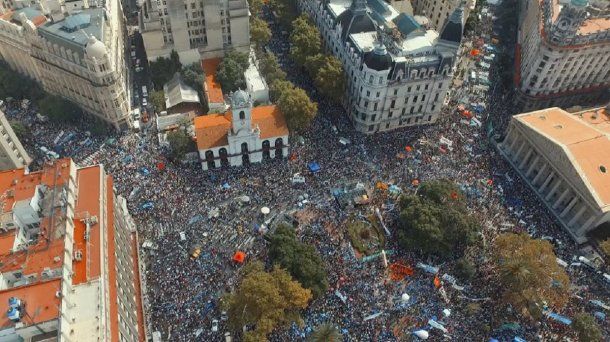 Así fue la concurrencia en la Marcha Federal Docente anterior<br>