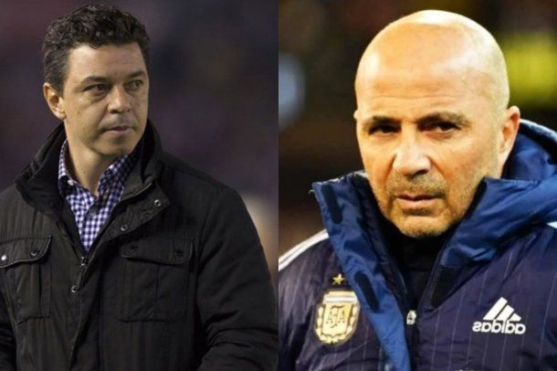 Marcelo Gallardo y Jorge Sampaoli.