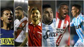 Boca, River, Independiente, Atlético Tucumán, Estudiantes y Racing Boca, River, Independiente, Atlético Tucumán, Estudiantes y Racing