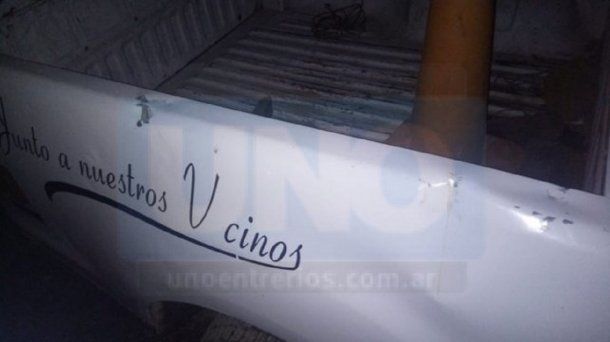 Atacó a la Policía con un hacha y un caño - Crédito: Policía de Entre Ríos